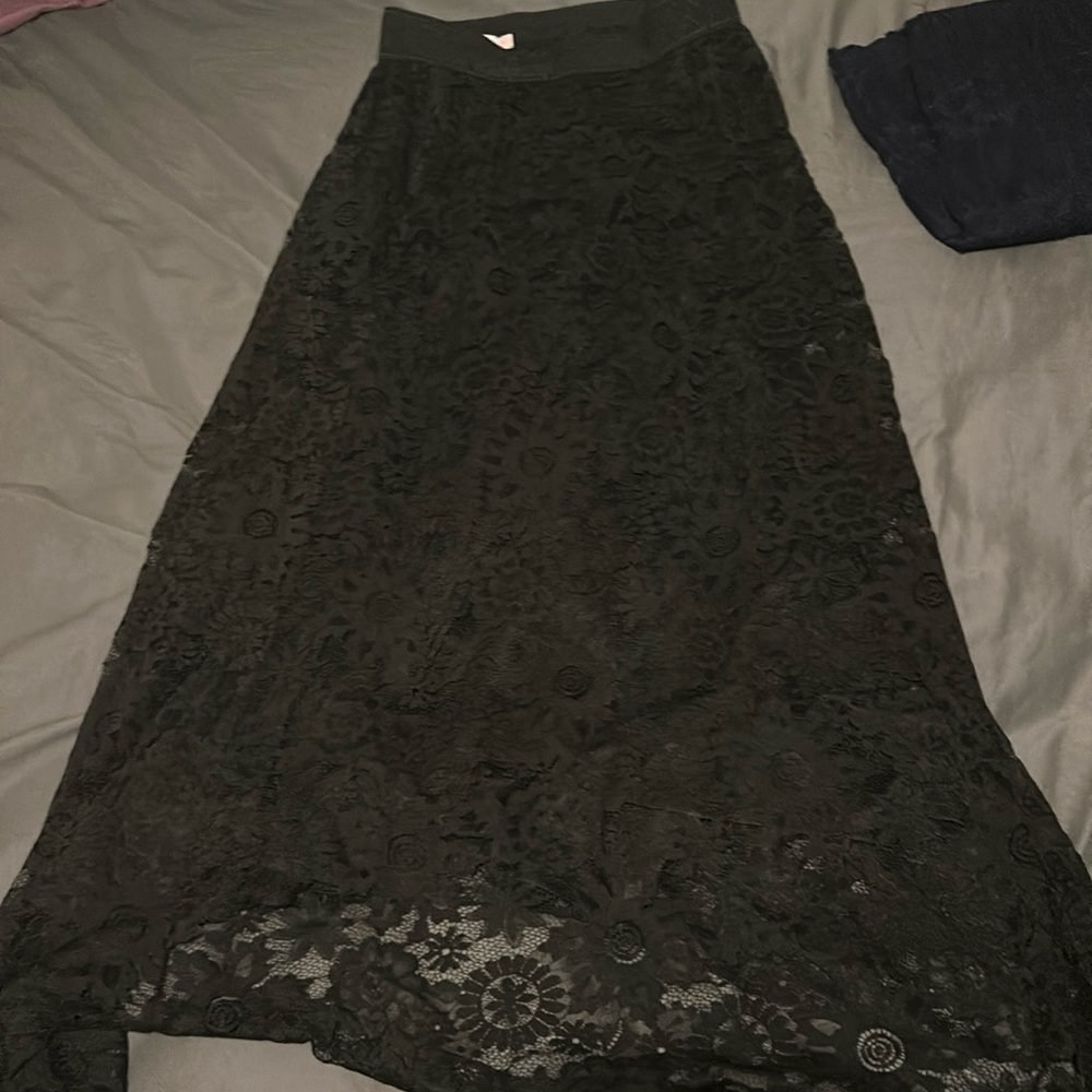 Black maxi skirt
